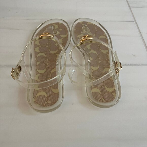 Coach Natalee Jelly Sandals – Size 7 – Clear - Picture 5 of 6